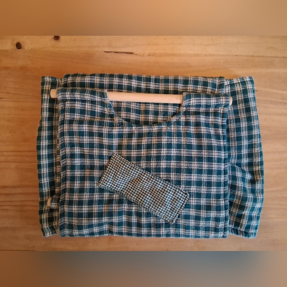 Hand Crafted Blue Checkered Casserole Carrier